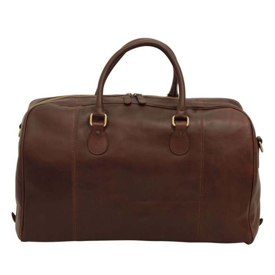 Travels Officina 66 | Leather Duffel Bag "Ostrawa" Db Dark Brown