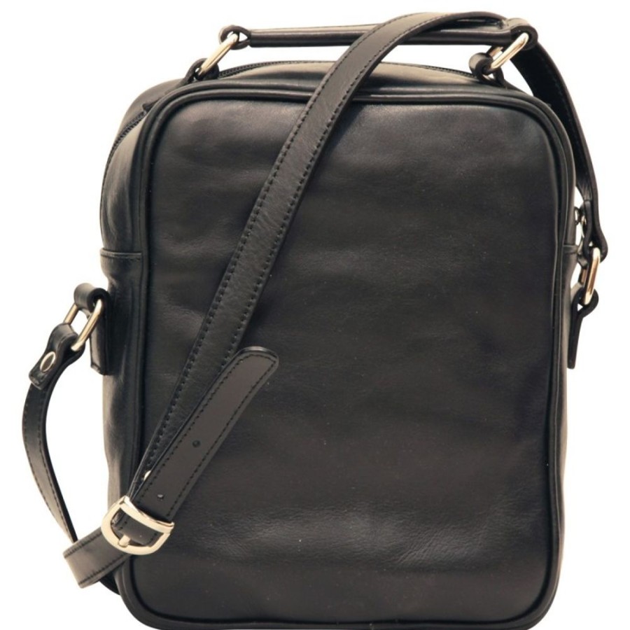 Man Officina 66 | Leather Man Bag "Wawel" Bl Black