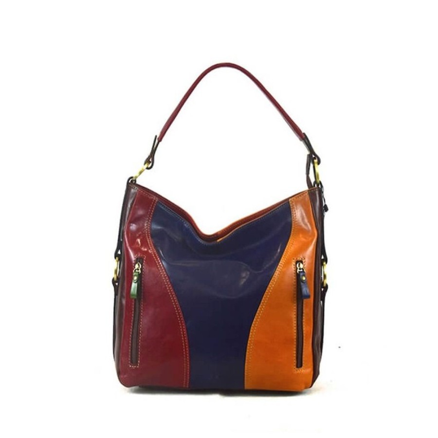 Woman Officina 66 | Leather Lady Bag "Tiziana" Multicolor