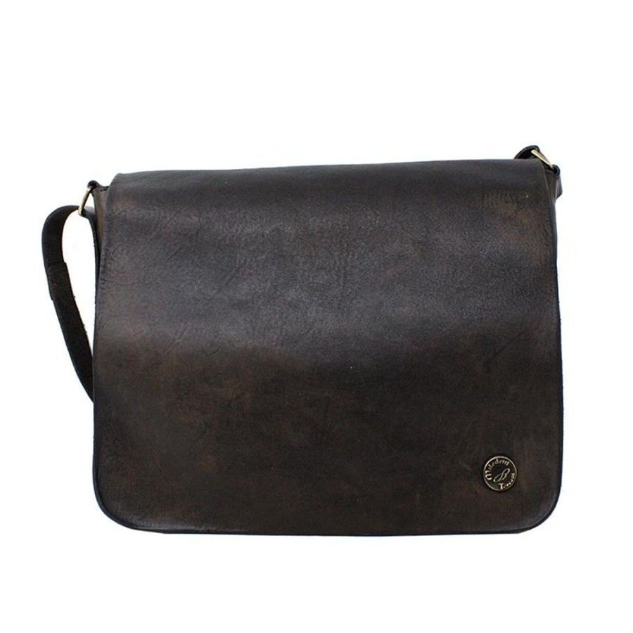 Man Maledetti Toscani | Leather Man Bag "Porta Romana" Ne Black