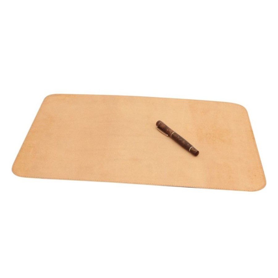 Business Officina 66 | Leather Desk Pad "Warszawa" Ma Brown