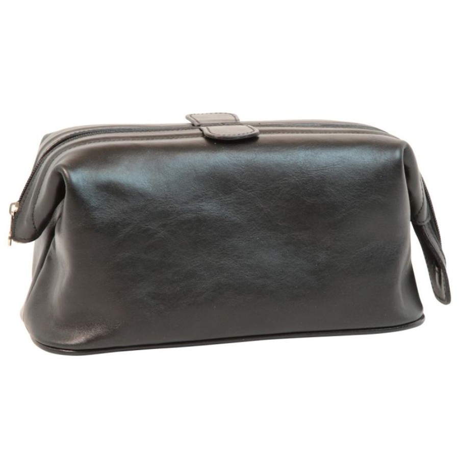 Travels Officina 66 | Leather Beautycase "Margherita" Bl Black