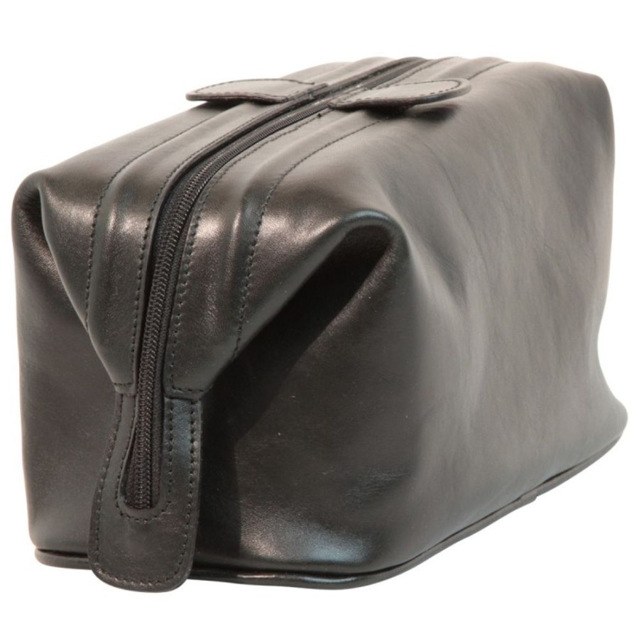 Travels Officina 66 | Leather Beautycase "Margherita" Bl Black