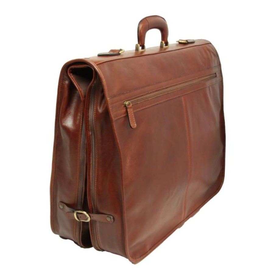 Travels Officina 66 | Leather Garment Bag "Gorzow" Brown