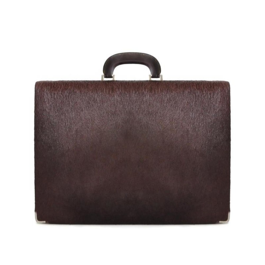 Business Pratesi | Leather Briefcase 24H "Machiavelli Slim" C