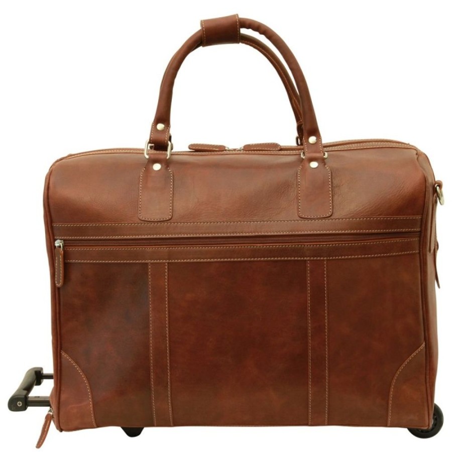 Travels Officina 66 | Soft Calfskin Leather Duffel Bag "Tarnow" Brown