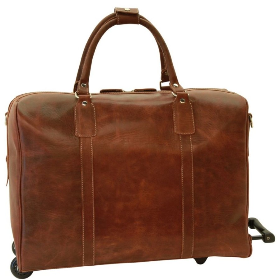 Travels Officina 66 | Soft Calfskin Leather Duffel Bag "Tarnow" Brown