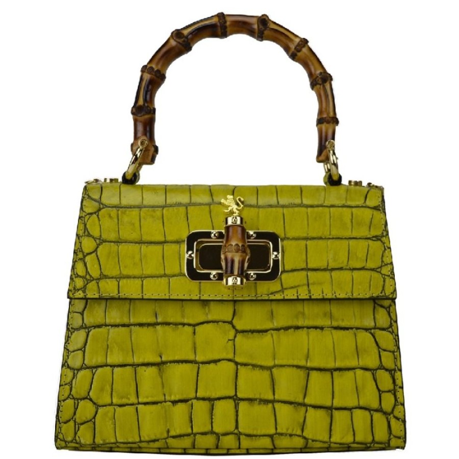 Woman Pratesi | Small Leather Bag For Women With Crocodile Print "Castalia" K298/26