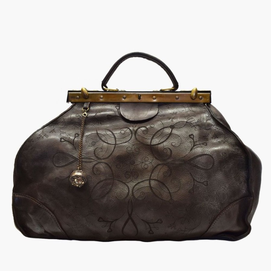 Woman Maledetti Toscani | Leather Lady Bag "Diligenza" Mo Dark Brown