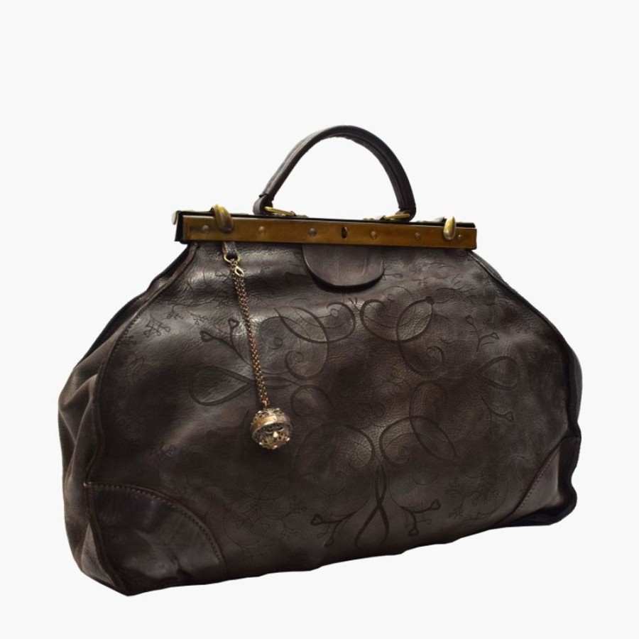 Woman Maledetti Toscani | Leather Lady Bag "Diligenza" Mo Dark Brown