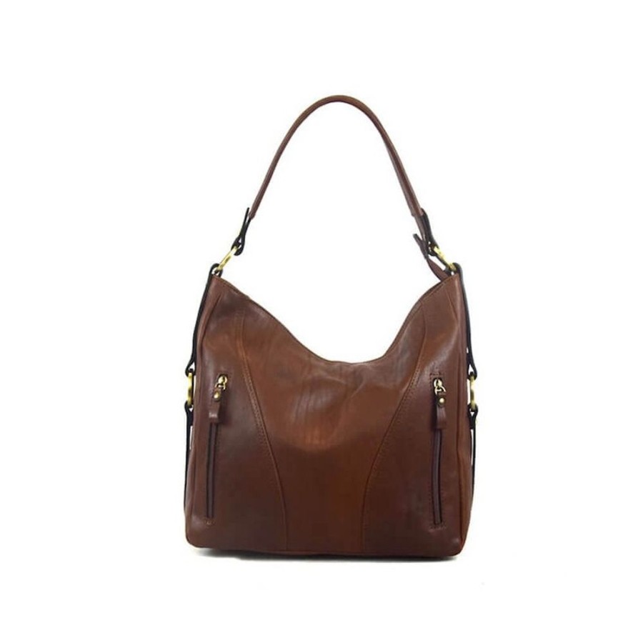 Woman Officina 66 | Leather Lady Bag "Tiziana" Brown