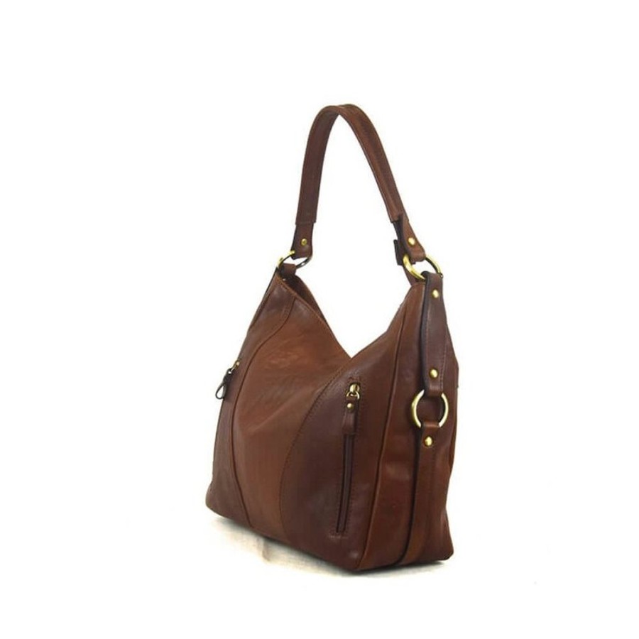 Woman Officina 66 | Leather Lady Bag "Tiziana" Brown