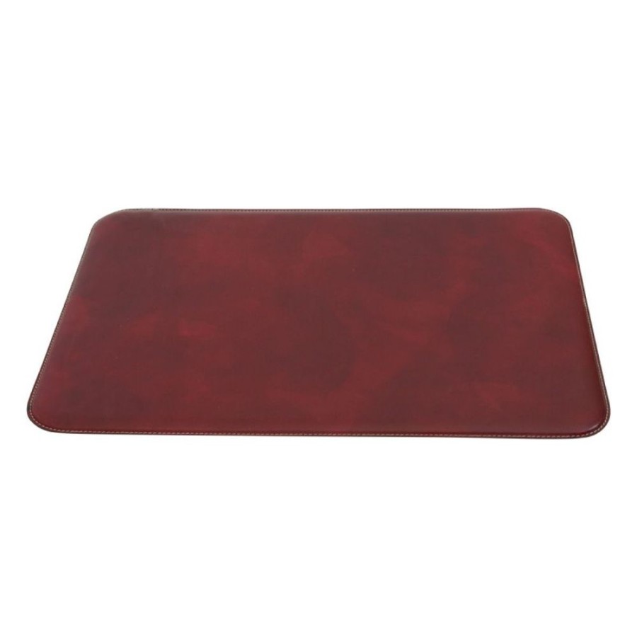 Business Officina 66 | Leather Desk Pad "Warszawa" Ro Red