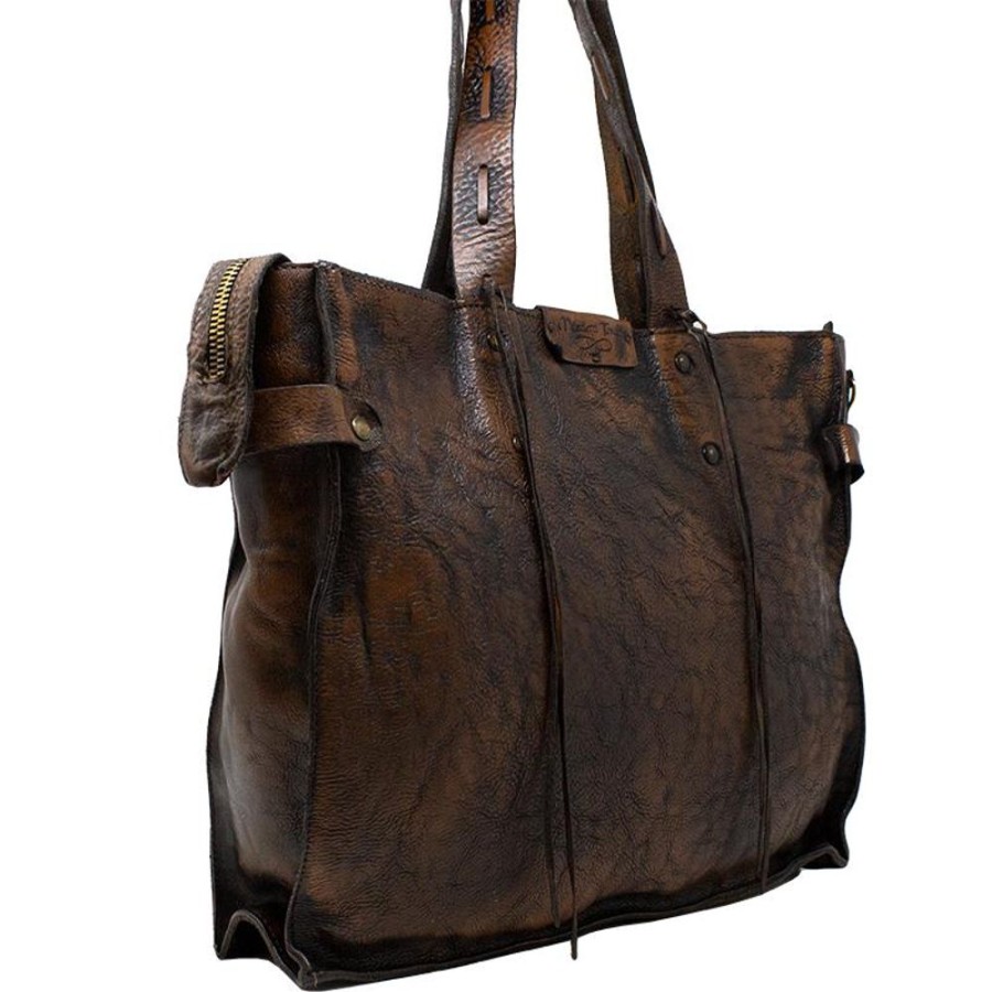 Woman Maledetti Toscani | Elegant Women'S Leather Bag "Peretola" Dark Brown