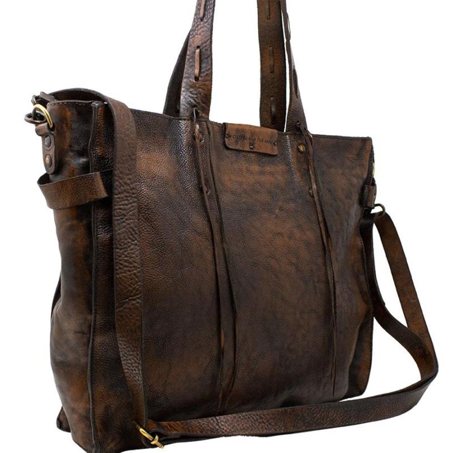 Woman Maledetti Toscani | Elegant Women'S Leather Bag "Peretola" Dark Brown