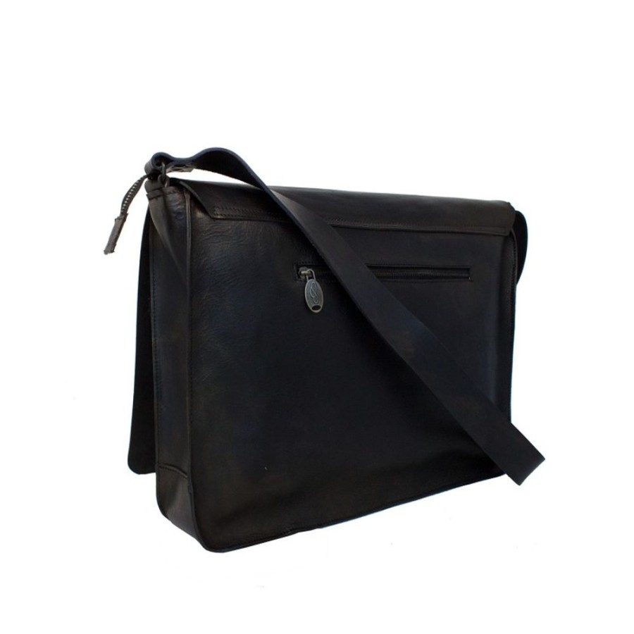 Man Maledetti Toscani | Men'S Leather Shoulder Bag For Laptop "Paganico"