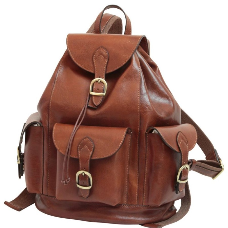 Travels Officina 66 | Leather Backpack "Cieszyn" Brown