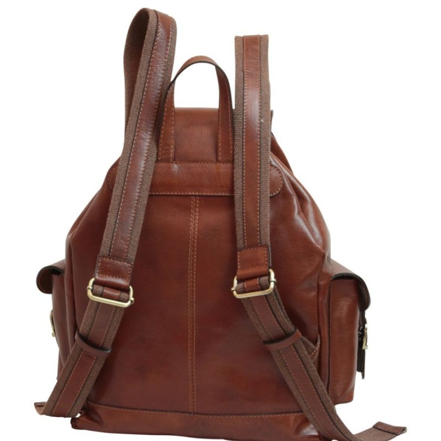 Travels Officina 66 | Leather Backpack "Cieszyn" Brown