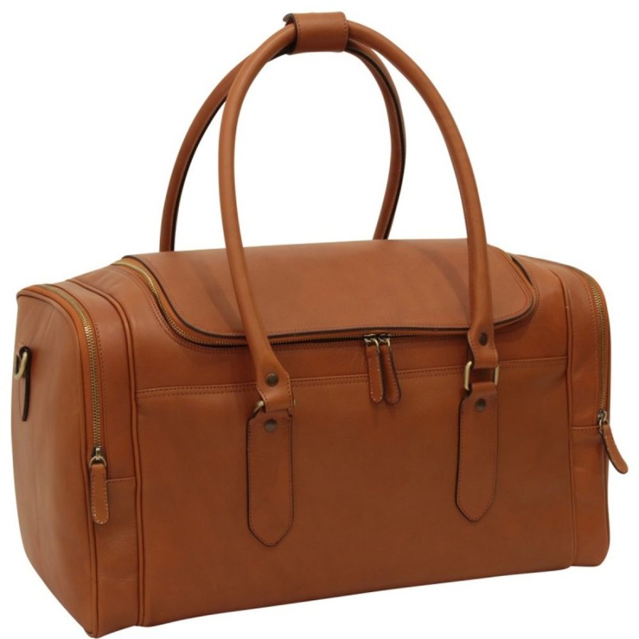 Travels Officina 66 | Leather Travel Bag "Arno" C Cognac