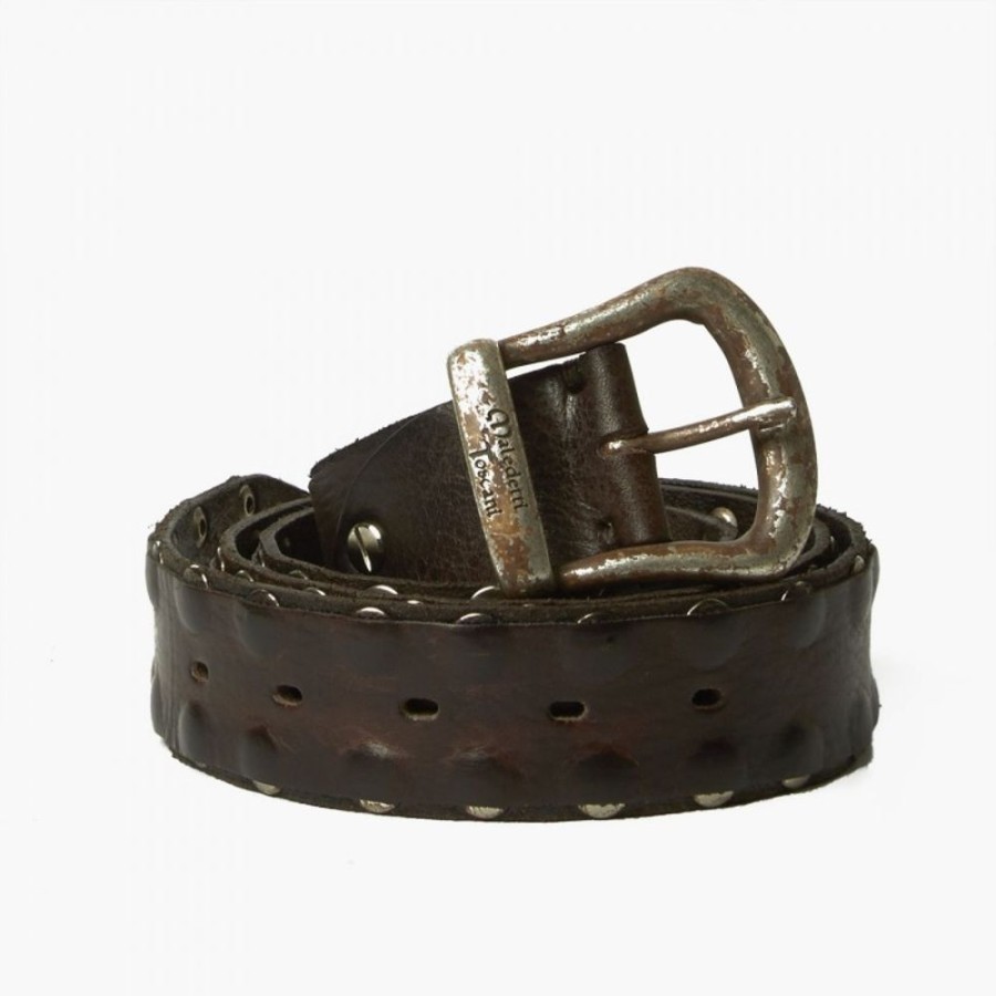 Man Maledetti Toscani | Leather Belts "Club 72" Db Dark Brown