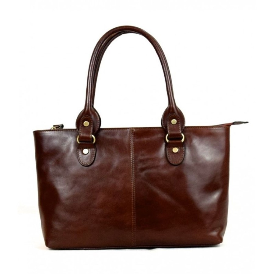 Woman Officina 66 | Leather Lady Bag "Albegna" Vl Brown