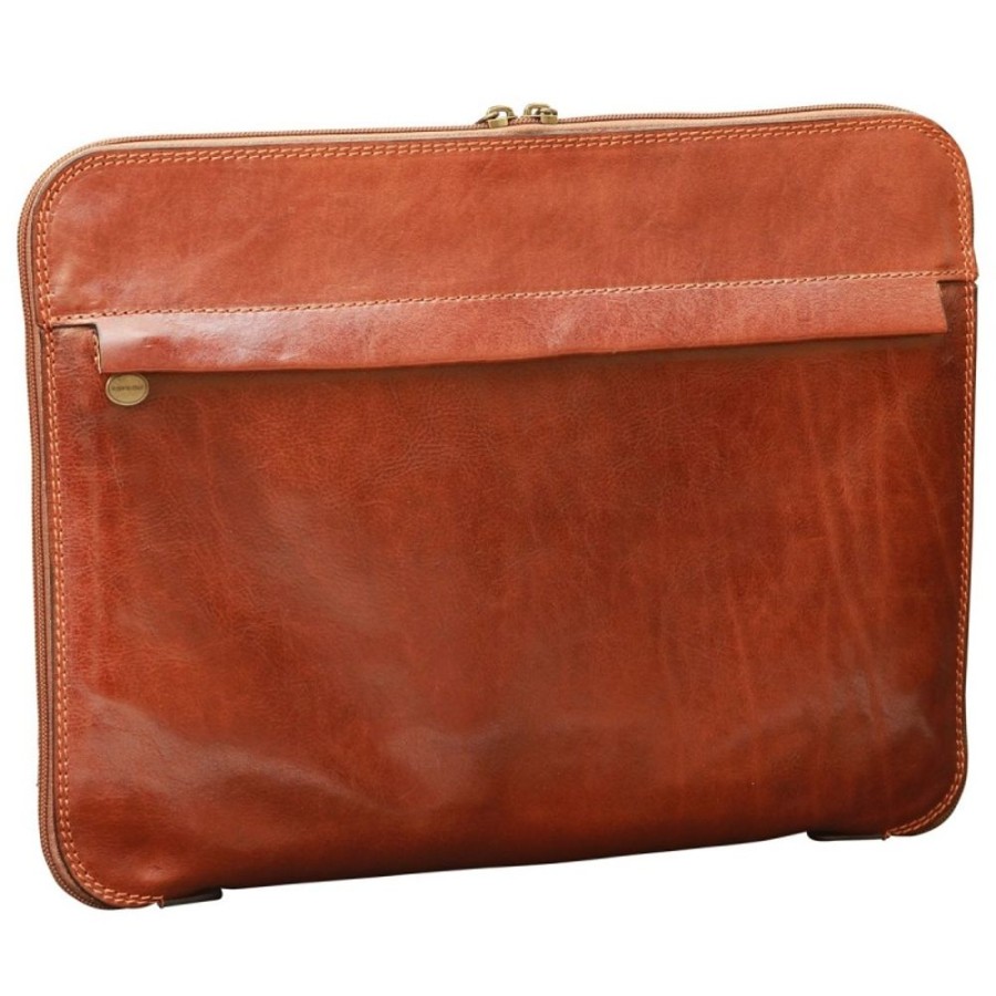 Business Officina 66 | Leather Documents Older "Tychy" B Brown