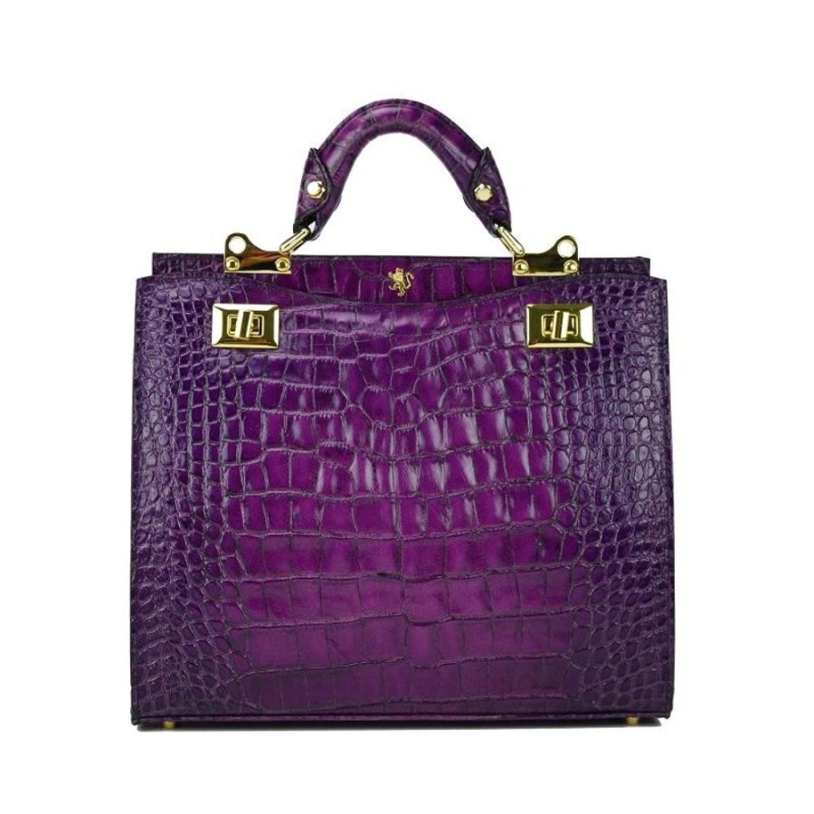 Woman Pratesi | Leather Lady Bag "Anna Maria Luisa De' Medici"