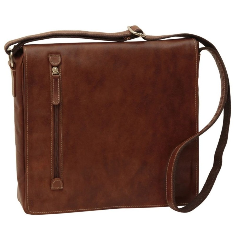 Man Officina 66 | Leather Man Bag "Katowice" B Brown