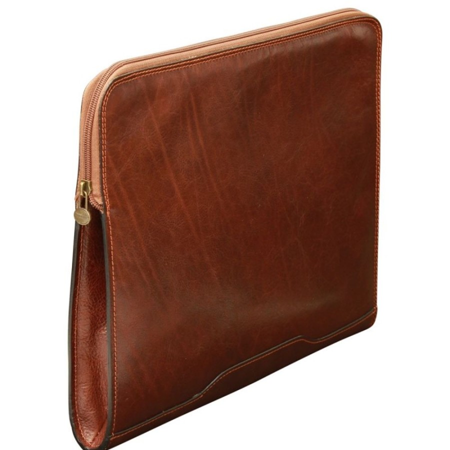 Business Officina 66 | Leather Documents Older "Opole" Brown