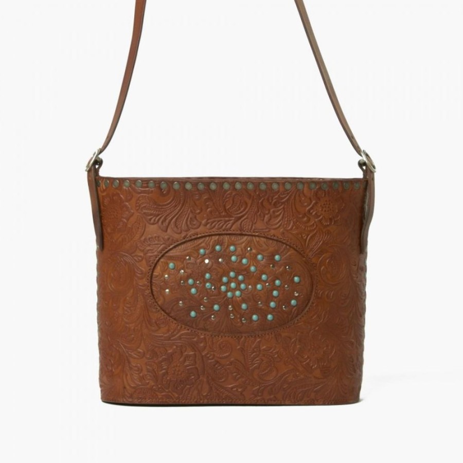 Woman Maledetti Toscani | Leather Lady Bag "Secchiello Pietre" Mi Honey