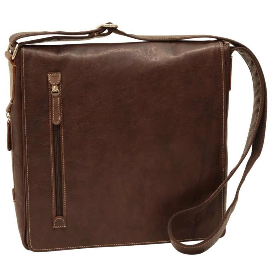 Man Officina 66 | Leather Man Bag "Zakopane" Db Dark Brown