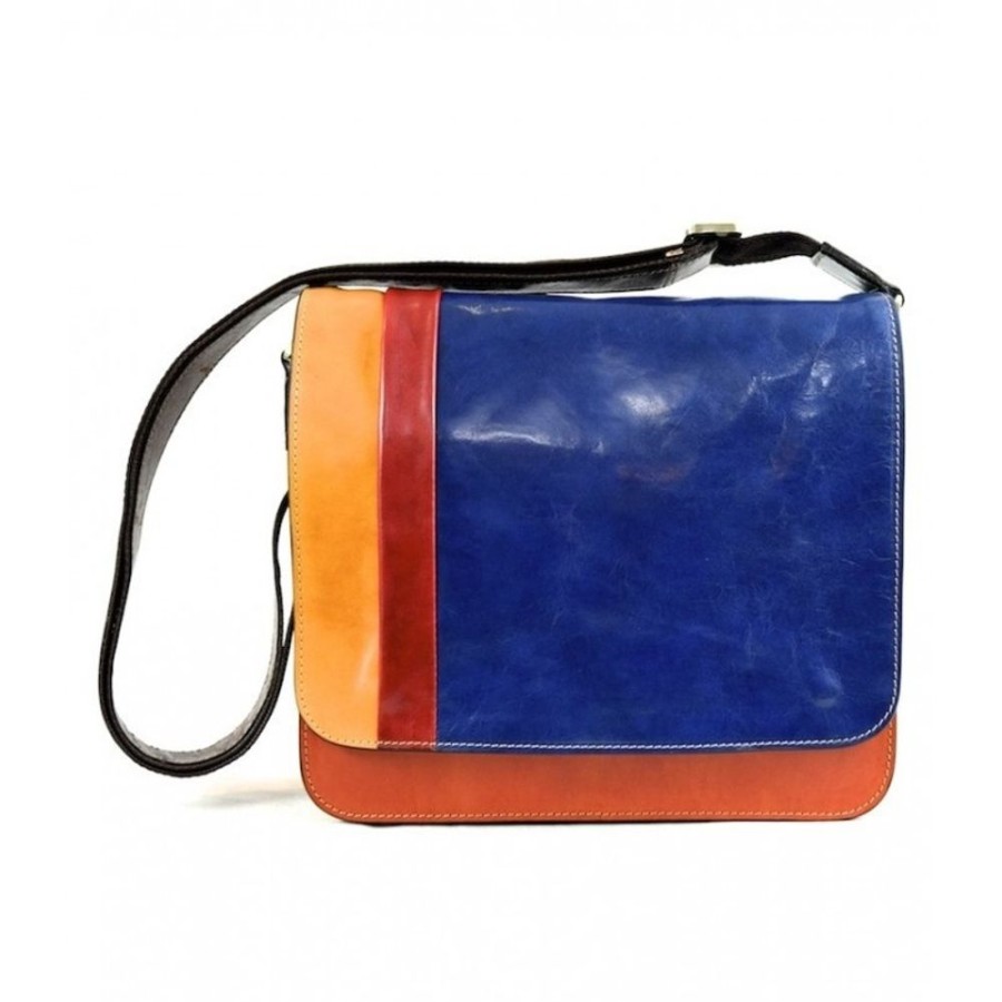 Woman Officina 66 | Leather Lady Bag "Bisenzio" Multicolor