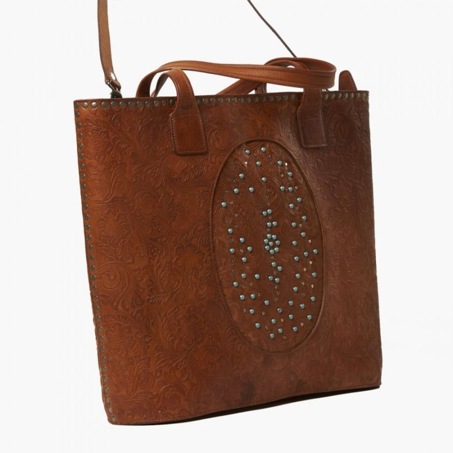 Woman Maledetti Toscani | Leather Lady Bag "Stampata Grande" Honey