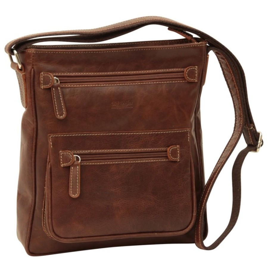 Man Officina 66 | Leather Man Bag "Szczecin" Brown